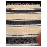 Vintage Fariboult Woolen Mill Co / Magnificent Farbo Blanket Fringed Throw / Robe Mesa