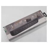 Monster 6 Outlet Heavy Duty Power Strip and Tower Surge Protector Black 6ft