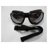 NEW 2 Pack of Ergodyne Skullerz LOKI Convertible Safety Spoggles w/ Strap -Black-Silver Mirror