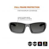 NEW 2 Pack of Ergodyne Skullerz ODIN Safety Glasses-Eye Protection Smoke Lens Matte Gray Frame