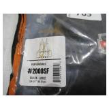 NEW Ergodyne ProFlex 2000SF 840D Spandex Back Support Brace with Sticky Fingers - BLACK - LARGE