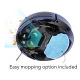 Dartwood Smart Robot Vacuum Cleaner - Wi-Fi Robot Vacuum and Mop for Easy Cleaning (Blue) - No Remote