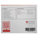 Dartwood All-In-One Vegetable Chopper - Kitchen Meal Prep Container - For Vegetable Chopping, Slicing, and Dicing (Transparent)