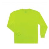 NEW Ergodyne GloWear 8091 Hi-Vis Long Sleeve T-Shirt - Non-Certified - LIME - 5XL