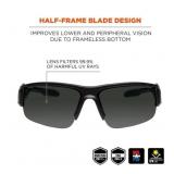 NEW 2 Pack of Ergodyne Skullerz DAGR Safety Glasses, Sunglasses Smoke Lens Black Frame