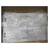 16 x 25 x 5 Inch MERV 11 High Performance Air Purifier Filter Replacement for Air Bear Cleaner Purification Systems, White (2 Pack)