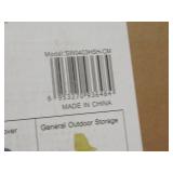 NEW Build-Well 4 ft. x 3 ft. Metal Horizontal Modern Storage Shed without Floor Kit