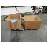 Two Large Wooden Boxes