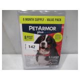 NEW PetArmor Plus Topical Flea and Tick Prevention for Dogs, 8-Month Supply - XL Dogs (89-112 lbs)