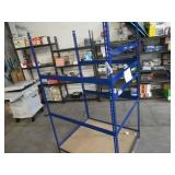 Adjustable Blue Metal Frame Built to Fit Onto Pallets - Perfect for Projects