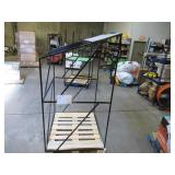 Welded Black Metal Frame Built to Fit Onto Pallets with Angled Roof - Perfect for Projects