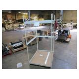 Adjustable White Metal Frame Built to Fit Onto Pallets - Perfect for Projects