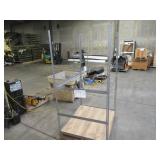 Adjustable Gray Metal Frame Built to Fit Onto Pallets - Perfect for Projects