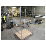 Adjustable Gray Metal Frame Built to Fit Onto Pallets - Perfect for Projects