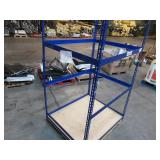 Adjustable Blue Metal Frame Built to Fit Onto Pallets - Perfect for Projects