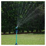 NEW Aqua Joe AJ-6PSTB Indestructible Series 6 Pattern HD Sprinkler/Mister Combo, 360 Degree Coverage