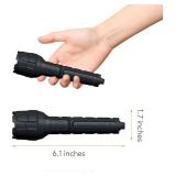 NEW Duracell 80 Lumen Heavy Duty Rubber Flashlight for Everyday Use - Rubberized Construction with Comfort Grip Design with 2-AAA Batteries Included
