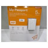 NEW Western Digital WD My Passport 5TB Portable Hard Drive, White