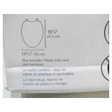 KOHLER Layne Quiet-Close Elongated antimicrobial toilet seat - White