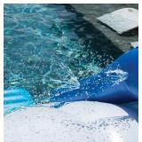 NEW WOW Sports Cascade Inflatable Pool Slide with Sprinkler - Blue