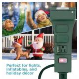 NEW Woods Outdoor Holiday Décor Timer With Remote