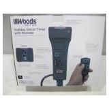 NEW Woods Outdoor Holiday Décor Timer With Remote