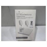 Wasserstein 3-in-1 Wireless Charging Station Compatible with Samsung, Apple, Google and Other Qi-Enabled Devices