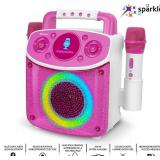 NEW The Singing Machine Mini Sparkle Karaoke Machine with 2 Mics - Pink