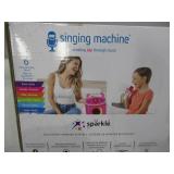 NEW The Singing Machine Mini Sparkle Karaoke Machine with 2 Mics - Pink