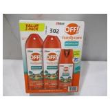 NEW OFF Family Care Mosquito Repellent Smooth and Dry 2 x 6oz and 2.5oz