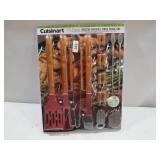 NEW Cuisinart 20-Piece Wooden Handle Grill Set
