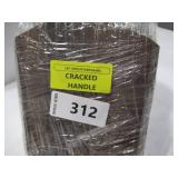 Cangshan L1 Series 12-Piece Knife Block Set with 4 Steak Knives, Forged German Steel - WHITE - Cracked Handles