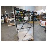 Welded Black Metal Frame Built to Fit Onto Pallets with Angled Roof - Perfect for Projects