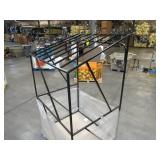 Welded Black Metal Frame Built to Fit Onto Pallets with Angled Roof - Perfect for Projects