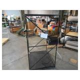 Welded Black Metal Frame Built to Fit Onto Pallets with Flat Roof - Perfect for Projects