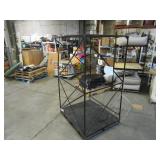 Welded Black Metal Frame Built to Fit Onto Pallets with Flat Roof - Perfect for Projects