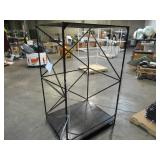 Welded Black Metal Frame Built to Fit Onto Pallets with Flat Roof - Perfect for Projects