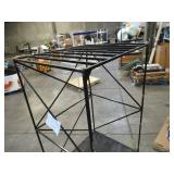 Welded Black Metal Frame Built to Fit Onto Pallets with Flat Roof - Perfect for Projects