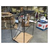 Welded Black Metal Frame Built to Fit Onto Pallets with Angled Roof - Perfect for Projects