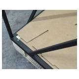 Welded Black Metal Frame Built to Fit Onto Pallets with Angled Roof - Perfect for Projects