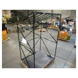 Welded Black Metal Frame Built to Fit Onto Pallets with Angled Roof - Perfect for Projects