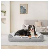 Kirkland Signature Bolster Duke Pet Bed, 46 × 36 in - Gray
