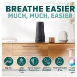 PureGuardian 1.5 Gal. Warm and Cool Mist Ultrasonic Humidifier with Humidistat and UV-C