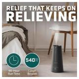 PureGuardian 1.5 Gal. Warm and Cool Mist Ultrasonic Humidifier with Humidistat and UV-C