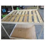 Adjustable White Metal Frame Built to Fit Onto Pallets - Perfect for Projects