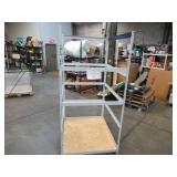 Adjustable White Metal Frame Built to Fit Onto Pallets - Perfect for Projects