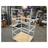 Adjustable White Metal Frame Built to Fit Onto Pallets - Perfect for Projects