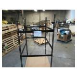 Adjustable Black Metal Frame Built to Fit Onto Pallets - Perfect for Projects