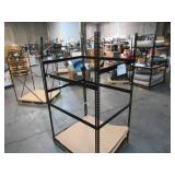 Adjustable Black Metal Frame Built to Fit Onto Pallets - Perfect for Projects
