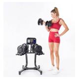 Echelon Adjustable Dumbbells 752 Set with Stand